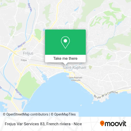 Frejus Var Services 83 map