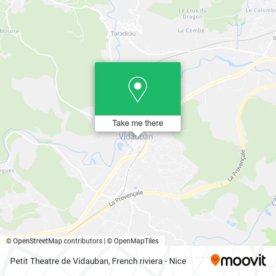 Petit Theatre de Vidauban map