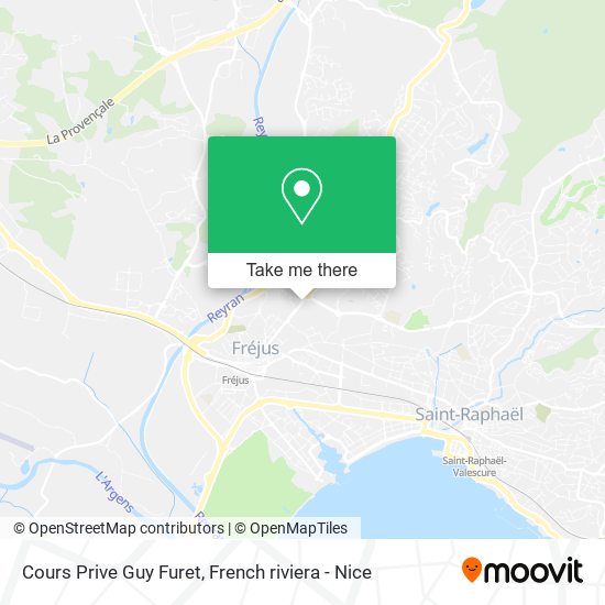 Cours Prive Guy Furet map