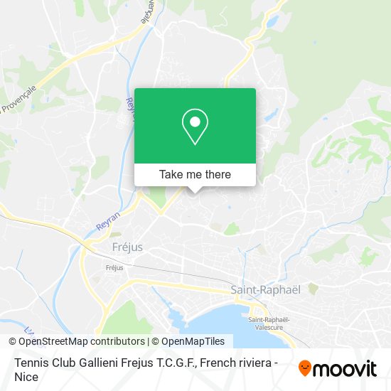 Tennis Club Gallieni Frejus T.C.G.F. map