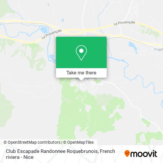 Mapa Club Escapade Randonnee Roquebrunois