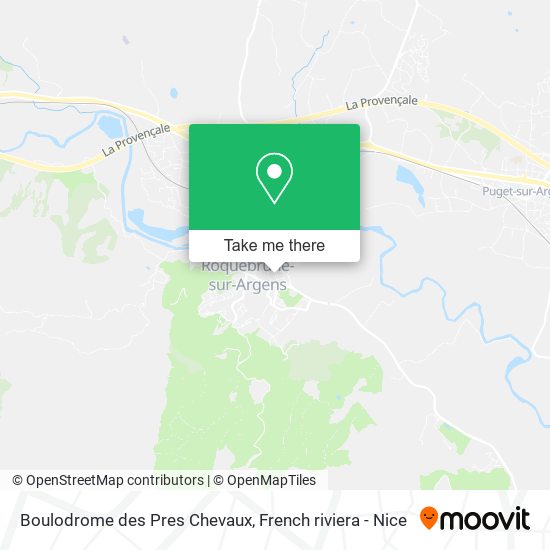 Boulodrome des Pres Chevaux map