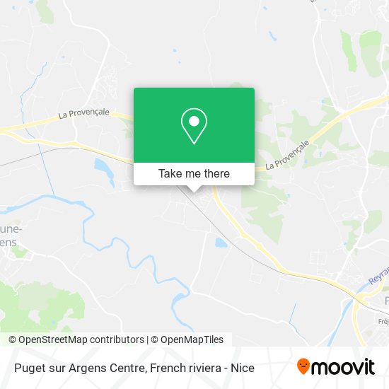 Puget sur Argens Centre map