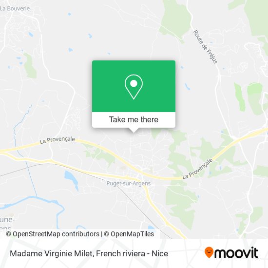 Madame Virginie Milet map