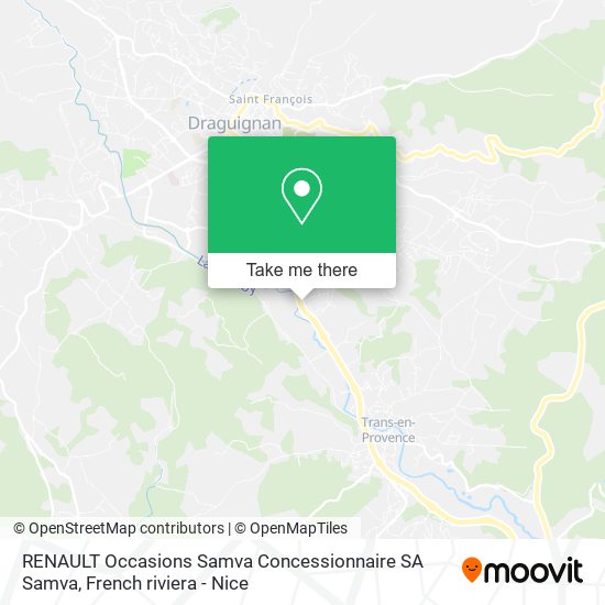 Mapa RENAULT Occasions Samva Concessionnaire SA Samva