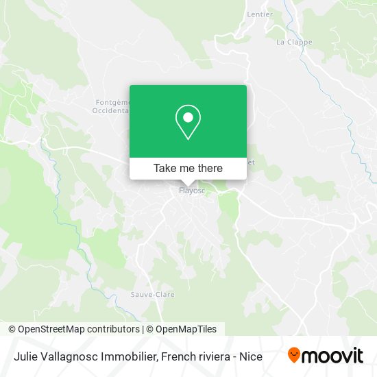 Julie Vallagnosc Immobilier map