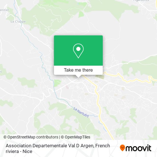 Association Departementale Val D Argen map