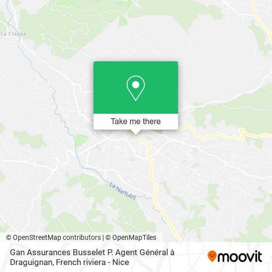 Gan Assurances Busselet P. Agent Général à Draguignan map