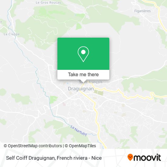 Mapa Self Coiff Draguignan