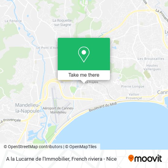 Mapa A la Lucarne de l'Immobilier