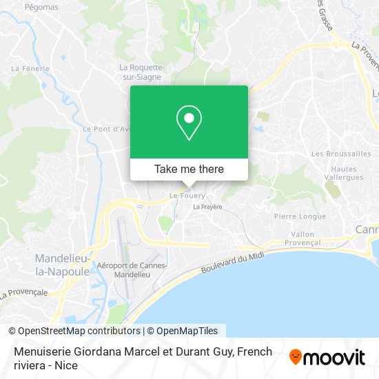 Menuiserie Giordana Marcel et Durant Guy map