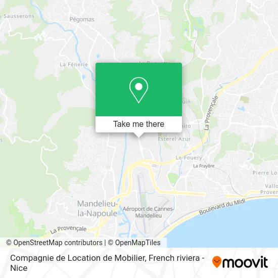 Compagnie de Location de Mobilier map