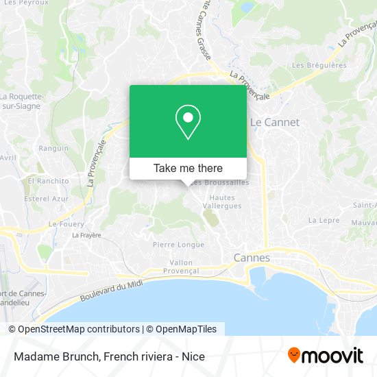 Madame Brunch map