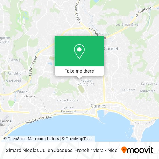 Mapa Simard Nicolas Julien Jacques
