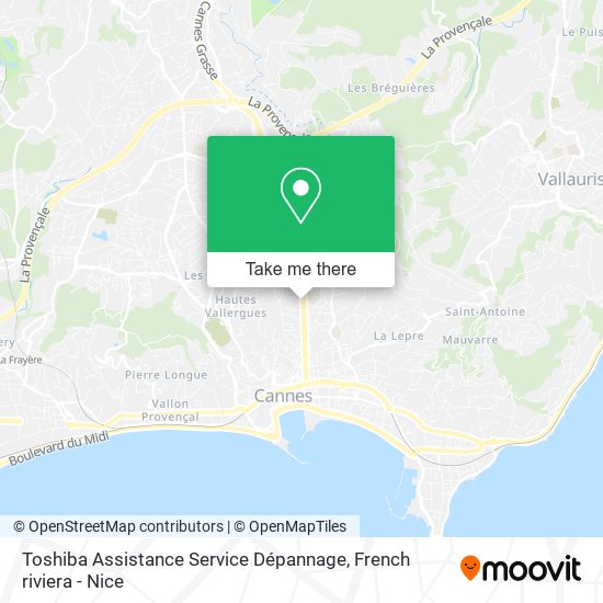 Toshiba Assistance Service Dépannage map