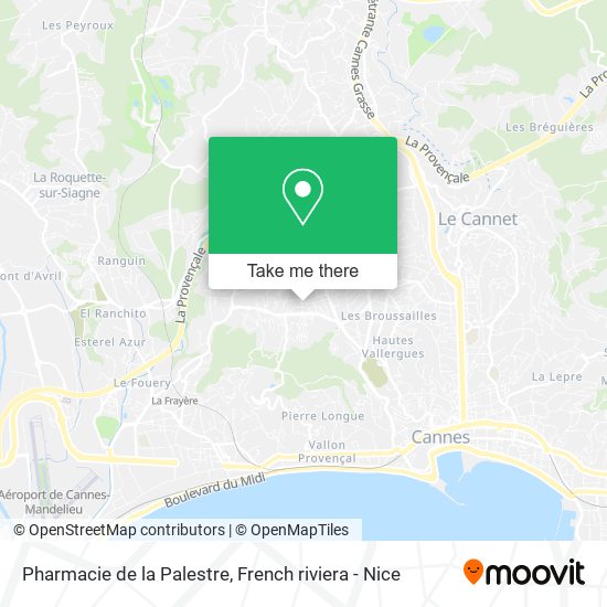 Mapa Pharmacie de la Palestre