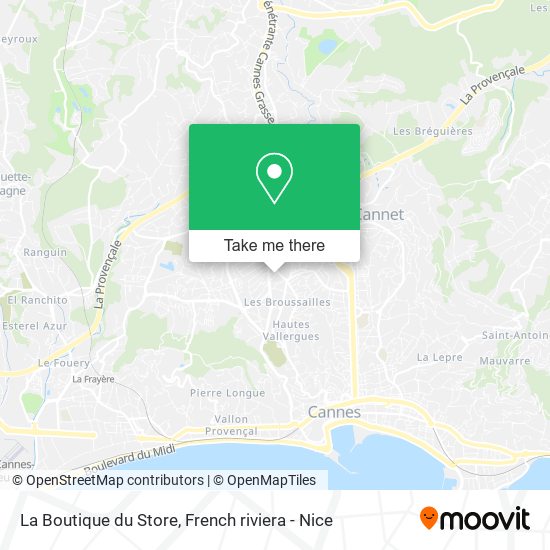 La Boutique du Store map