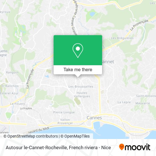 Mapa Autosur le-Cannet-Rocheville