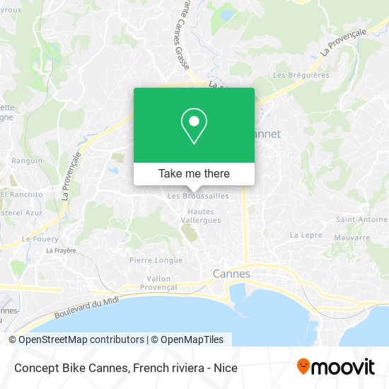 Concept Bike Cannes map