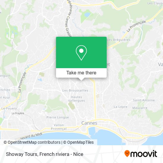 Showay Tours map