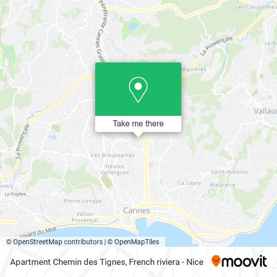 Mapa Apartment Chemin des Tignes