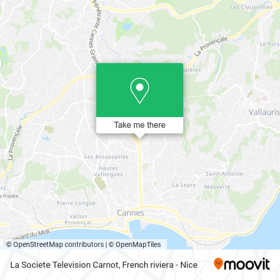La Societe Television Carnot map