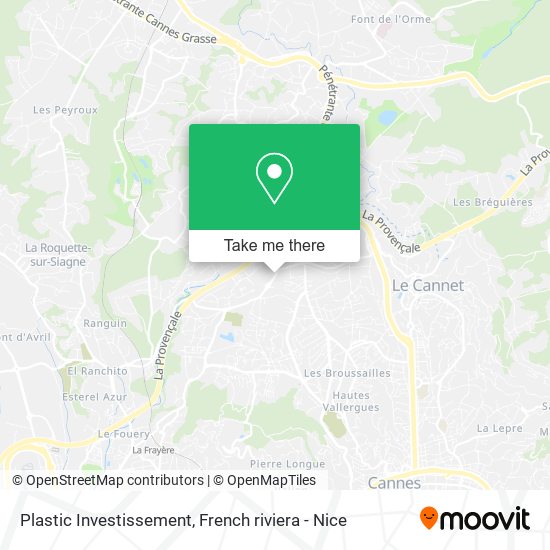 Plastic Investissement map