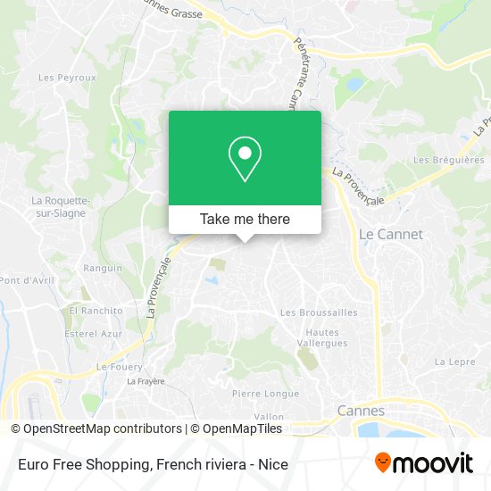 Euro Free Shopping map