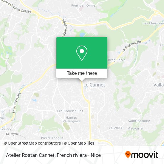 Atelier Rostan Cannet map