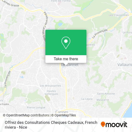 Offrez des Consultations Cheques Cadeaux map