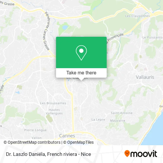 Dr. Laszlo Daniéla map