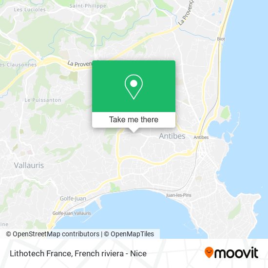 Mapa Lithotech France