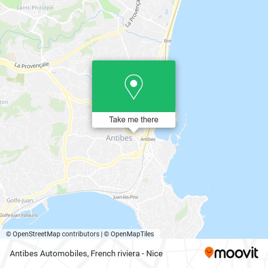 Antibes Automobiles map