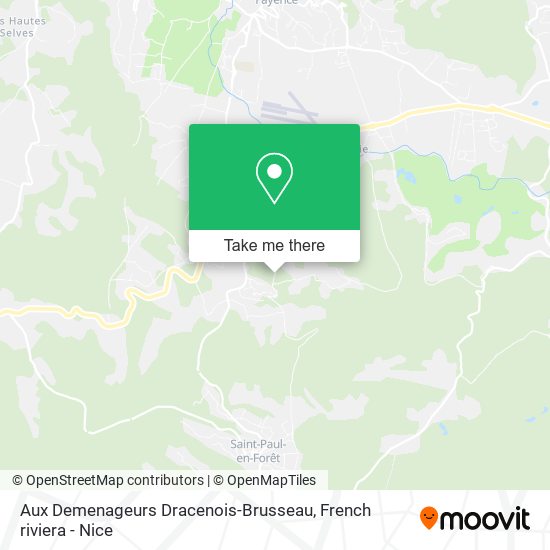 Aux Demenageurs Dracenois-Brusseau map