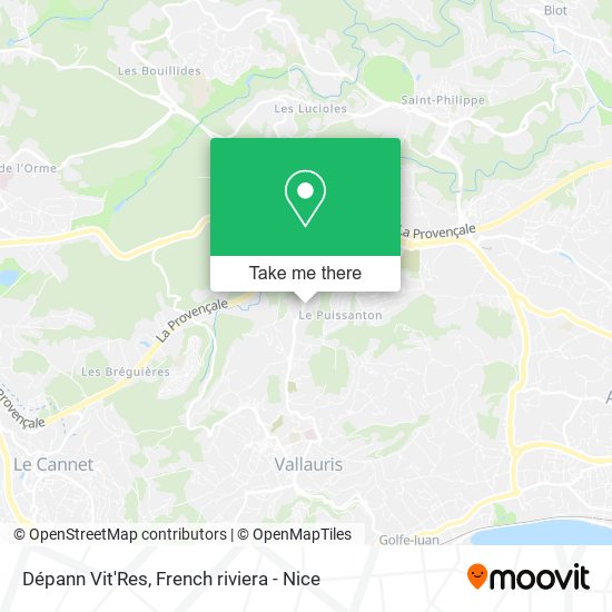 Mapa Dépann Vit'Res