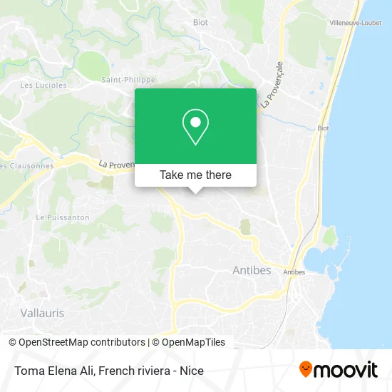 Toma Elena Ali map
