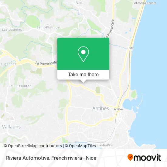 Riviera Automotive map