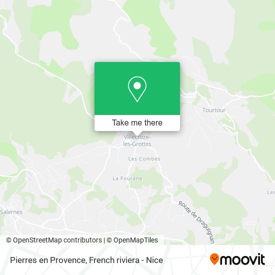 Pierres en Provence map