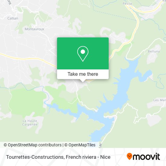 Tourrettes-Constructions map