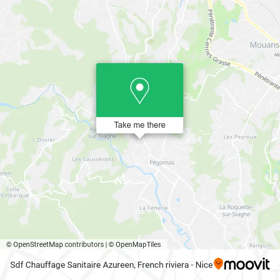 Sdf Chauffage Sanitaire Azureen map