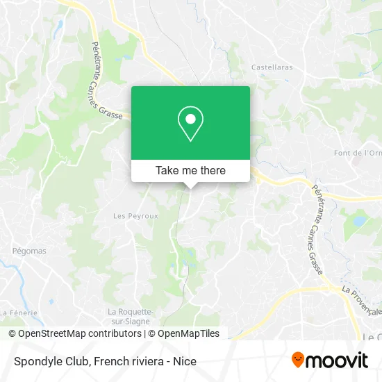 Spondyle Club map