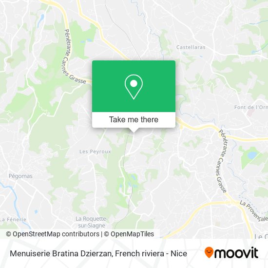 Menuiserie Bratina Dzierzan map