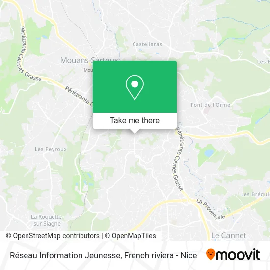 Réseau Information Jeunesse map