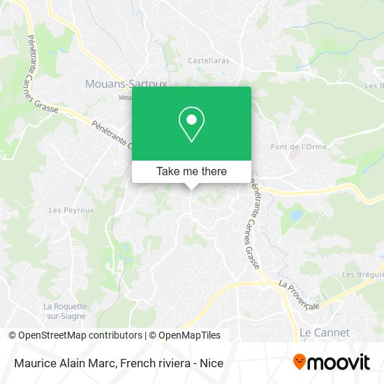 Mapa Maurice Alain Marc