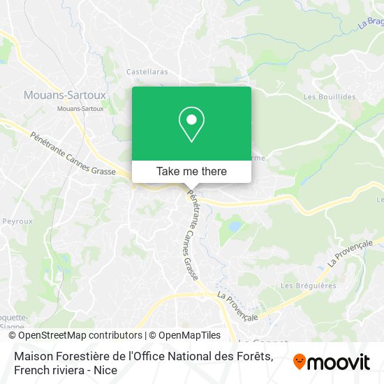 Mapa Maison Forestière de l'Office National des Forêts