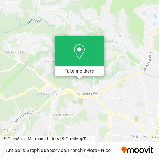 Antipolis Graphique Service map
