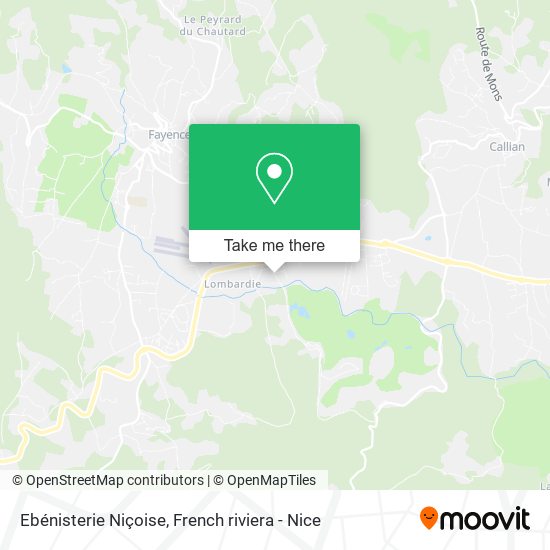 Ebénisterie Niçoise map