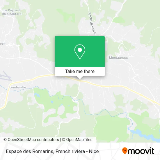 Espace des Romarins map