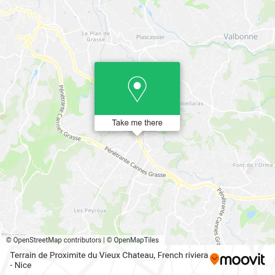 Terrain de Proximite du Vieux Chateau map