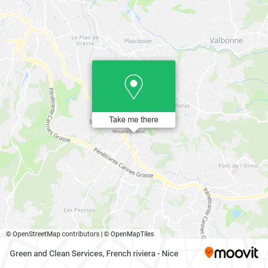 Green and Clean Services map